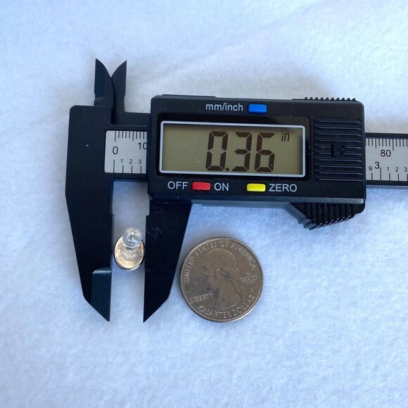 Sterling Silver 925 Dainty Oval Dichroic Glass Cabochon Stud Earrings - Picture 15 of 16